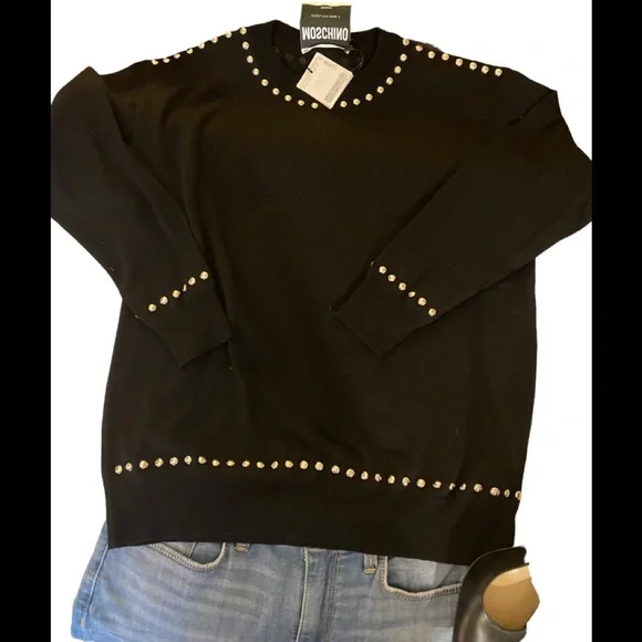 MOSCHINO VIRGIN WOOL PULLOVER - Picture 5 of 9